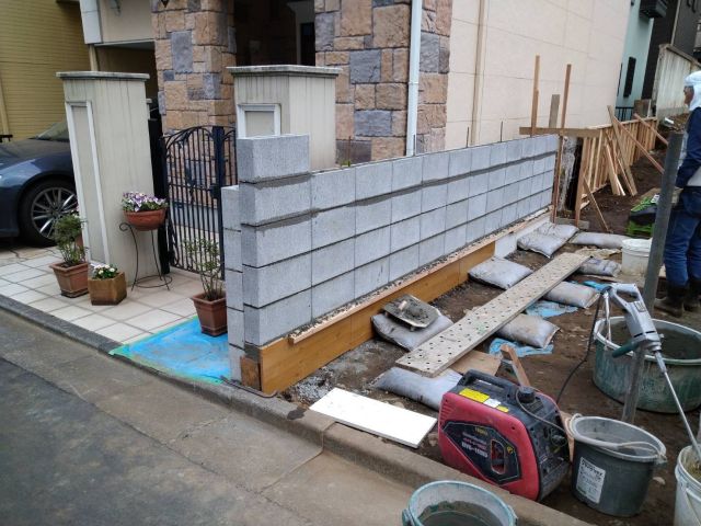 ブロック塀解体・ブロックフェンス新設(東京都品川区北品川)工事後の様子です。